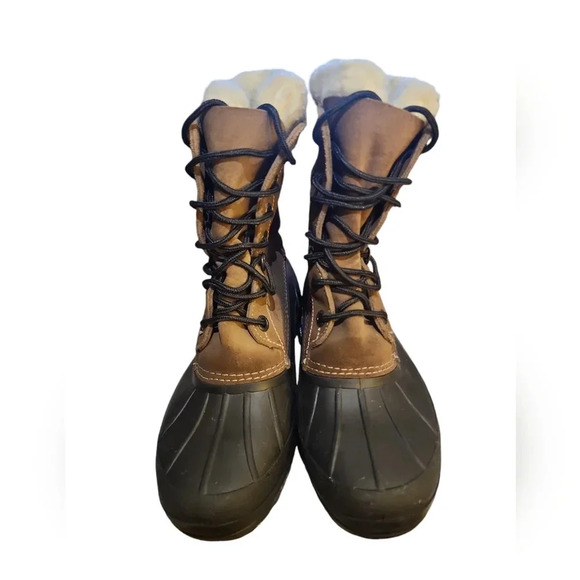 KAMIK CANADA women's Suede winter WOOL LINED SNOW BOOTS WATERPROOF & Rubber 8 M - Picture 4 of 8